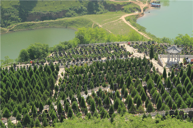 西安壽陽山骨灰墓園 前有照，后有靠